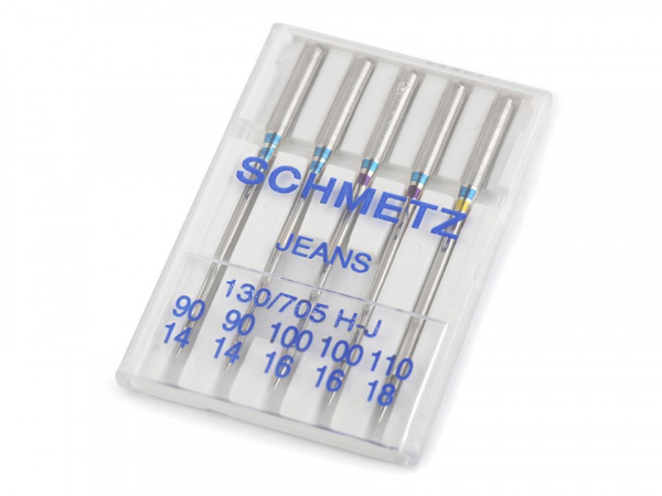 Strojové jehly Jeans sdružené 90; 100; 110 Schmetz