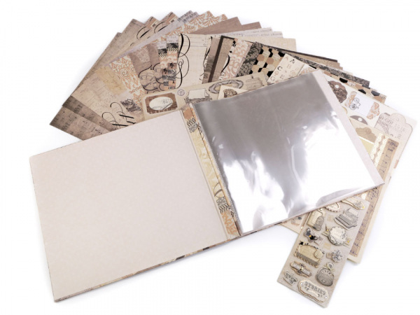 Scrapbooking sada album a doplňky