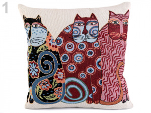 Povlak na polštář kočky 44x44 cm
