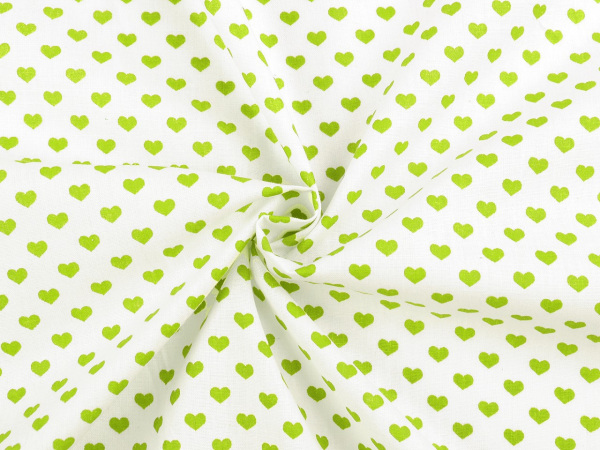 Bavlněná látka / plátno srdce