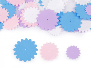 Foamiran květy mix velikostí