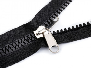 Jezdec ke kostěným zipům 8 mm oboustranný stříbrný