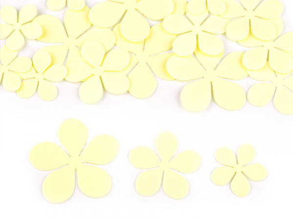 Foamiran květy mix velikostí