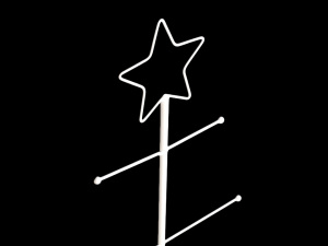 Vánoční stromeček kovový 120 cm k dozdobení