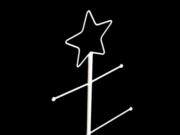 Vánoční stromeček kovový 120 cm k dozdobení