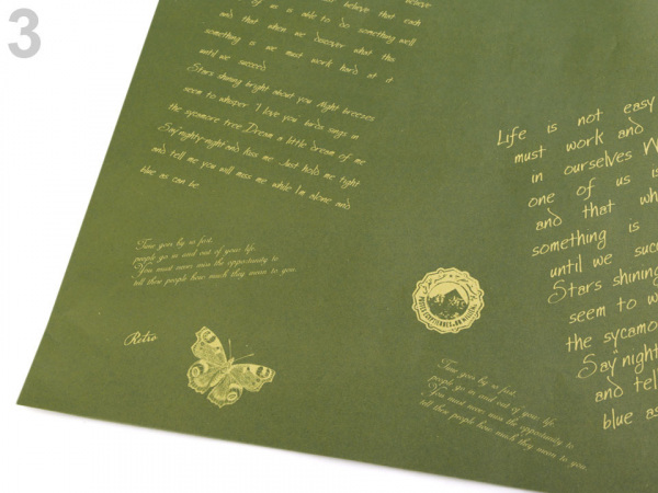 Balicí / dekorační papír 58x58 cm