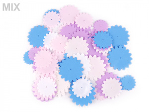 Foamiran květy mix velikostí