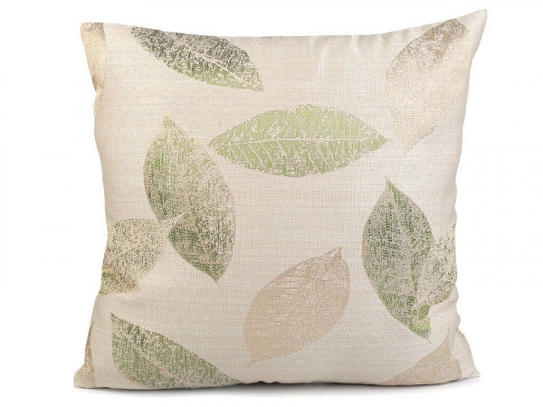 Povlak na polštář listy 44x44 cm