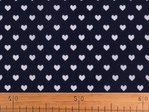 Bavlněná látka / plátno srdce