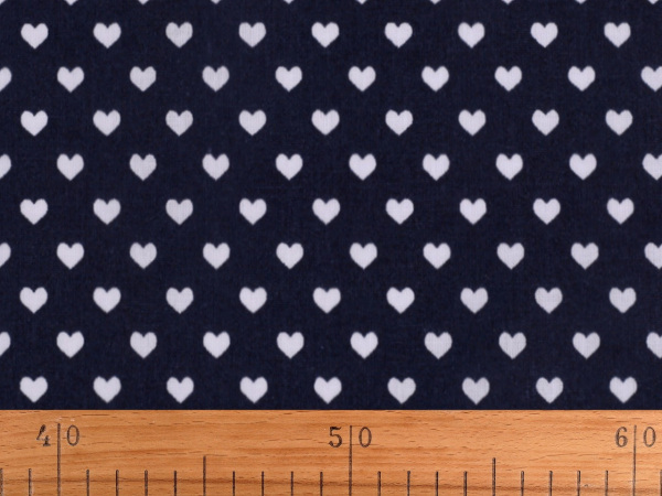 Bavlněná látka / plátno srdce