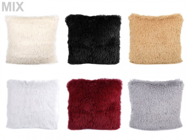 Chlupatý povlak na polštář 40x40 cm