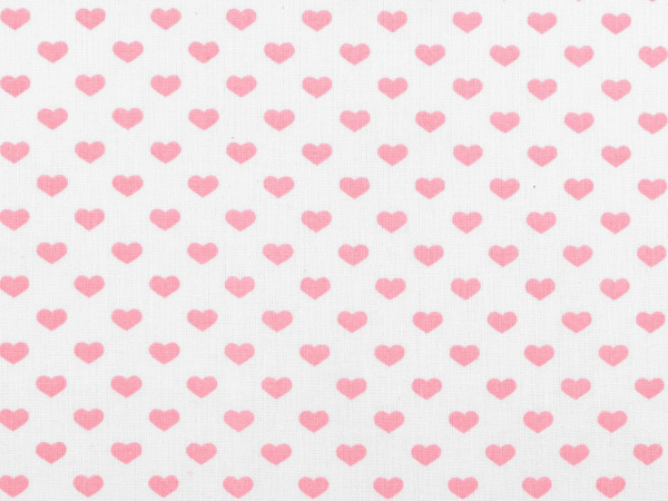 Bavlněná látka / plátno srdce