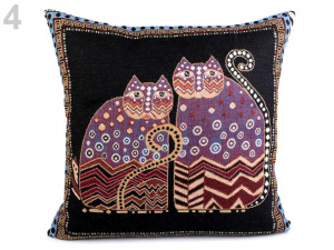 Povlak na polštář kočky 44x44 cm