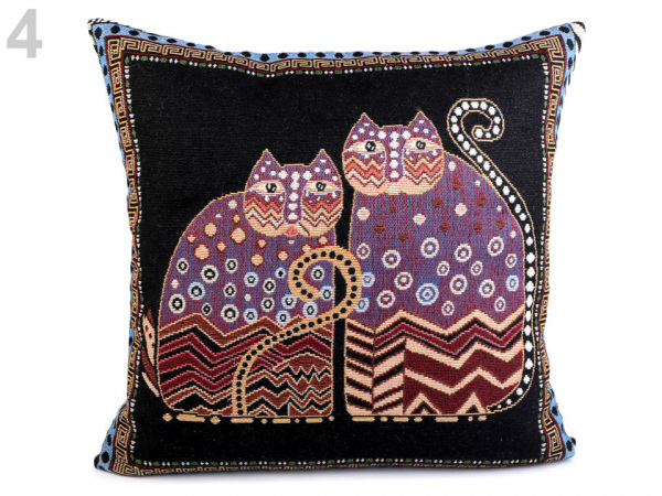 Povlak na polštář kočky 44x44 cm