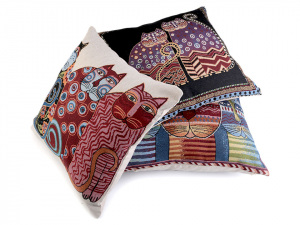 Povlak na polštář kočky 44x44 cm