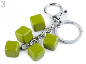 Přívěsek na kabelku / klíče kostka