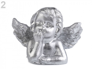 Dekorace anděl metalický
