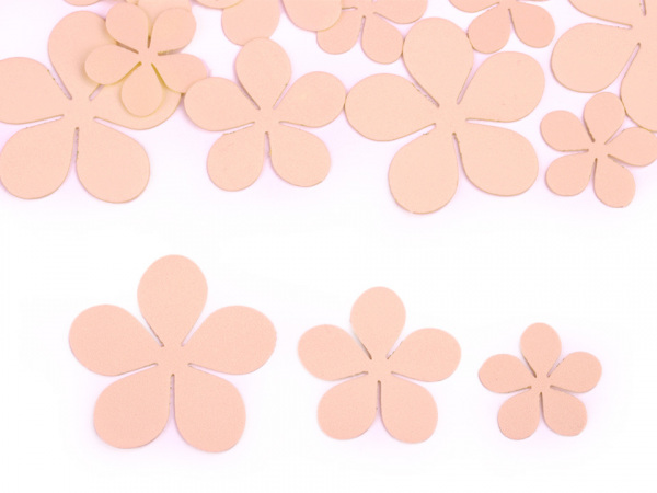 Foamiran květy mix velikostí