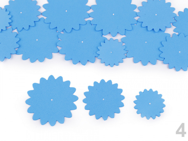 Foamiran květy mix velikostí