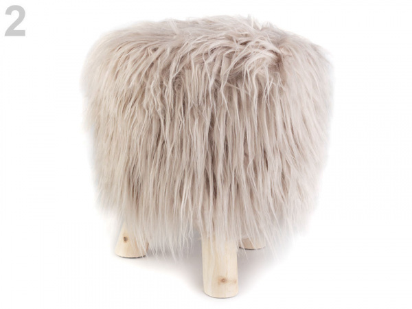 Taburet chlupatý