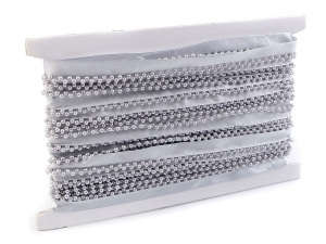 Prýmek / paspulka s perlami šíře 14 mm