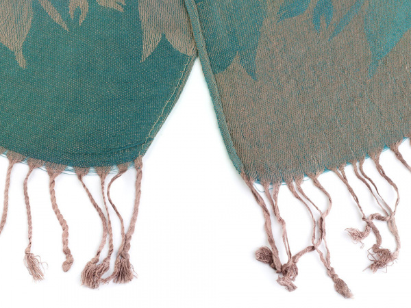 Šála typu pashmina s třásněmi 70x165 cm
