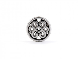 Kovový korálek / koncovka na šňůrku ornament