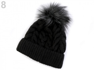 Dámská zimní čepice s bambulí