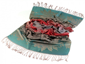 Šála typu pashmina s třásněmi 70x165 cm