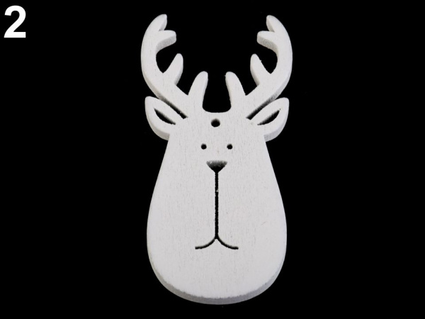 Dřevěný sněhulák, sob, anděl, srdce