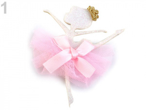 Textilní aplikace / nášivka baletka