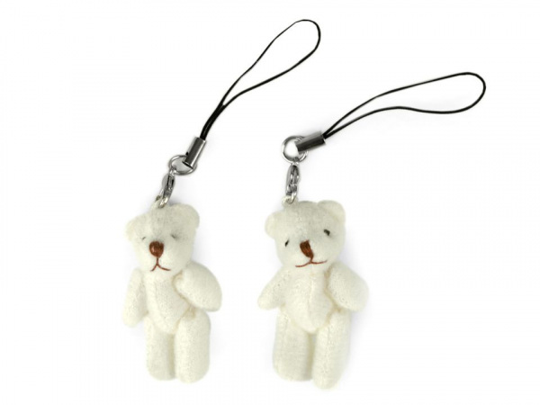 Textilní přívěsek medvídek