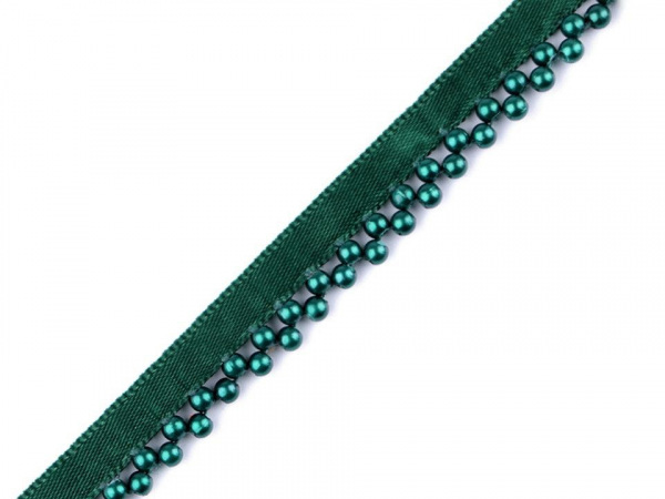 Prýmek / paspulka s perlami šíře 14 mm