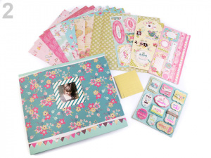 Scrapbooking sada album a doplňky