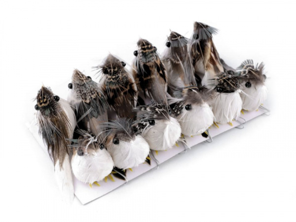 Dekorace ptáček s drátkem