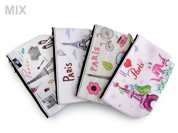Kosmetická taška / pouzdro Paříž 14x23 cm