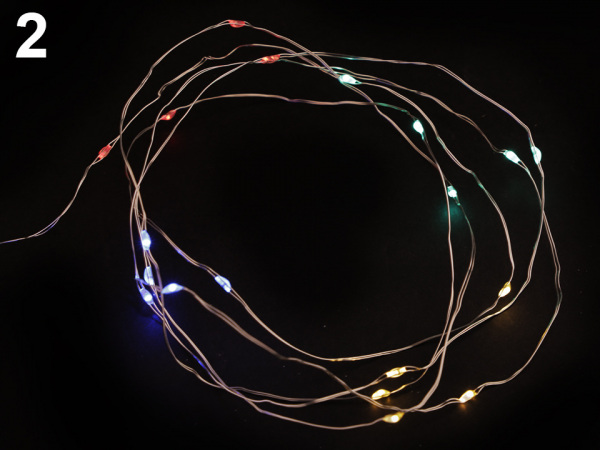 Vánoční LED osvětlení na baterie na dekorace