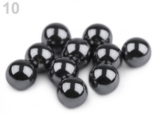 Dekorační kuličky / perly bez dírek Ø10 mm lesklé
