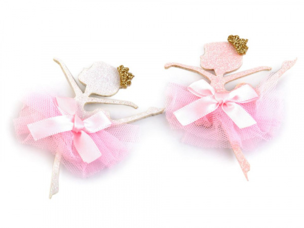 Textilní aplikace / nášivka baletka