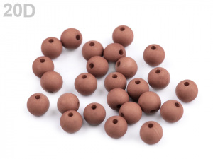 Plastové korálky matné Ø8 mm