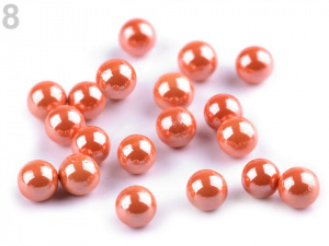 Dekorační kuličky / perly bez dírek Ø6 mm lesklé