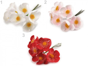 Umělý květ na drátku k aranžování