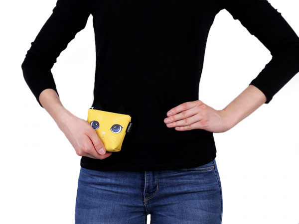 Peněženka / pouzdro kočka Languo 8x11 cm