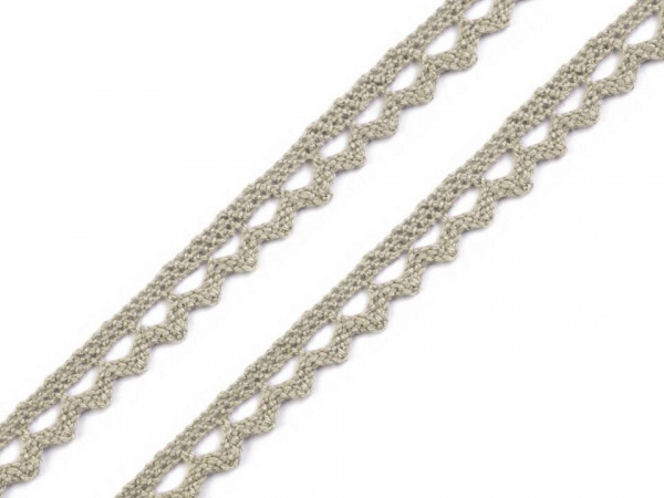 Bavlněná krajka paličkovaná šíře 9 mm