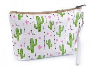 Kosmetická taška kaktus, ananas 16x25 cm
