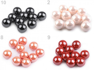 Dekorační kuličky / perly bez dírek Ø10 mm lesklé