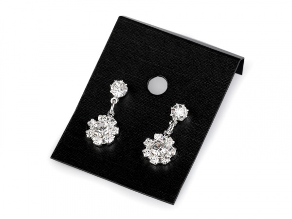 Štrasové náušnice - jablonecká bižuterie