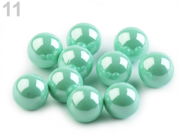 Dekorační kuličky / perly bez dírek Ø10 mm lesklé