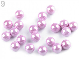 Dekorační kuličky / perly bez dírek Ø6 mm lesklé