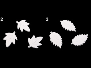 Dřevěné listy k zavěšení / k nalepení / k domalování